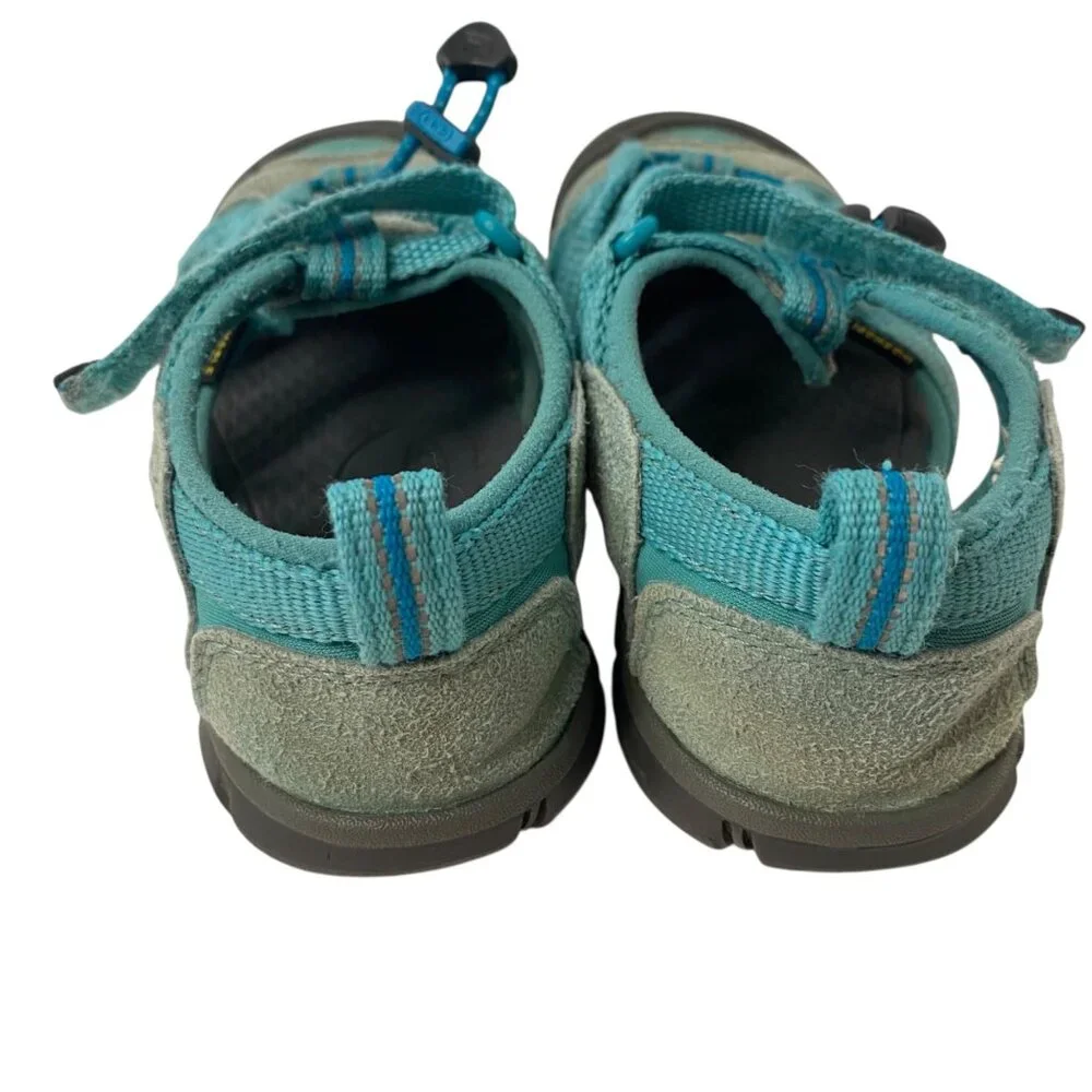 Keen Light Blue Hiking Sandals Fisherman Adjustable Straps Washable Kids 2‎